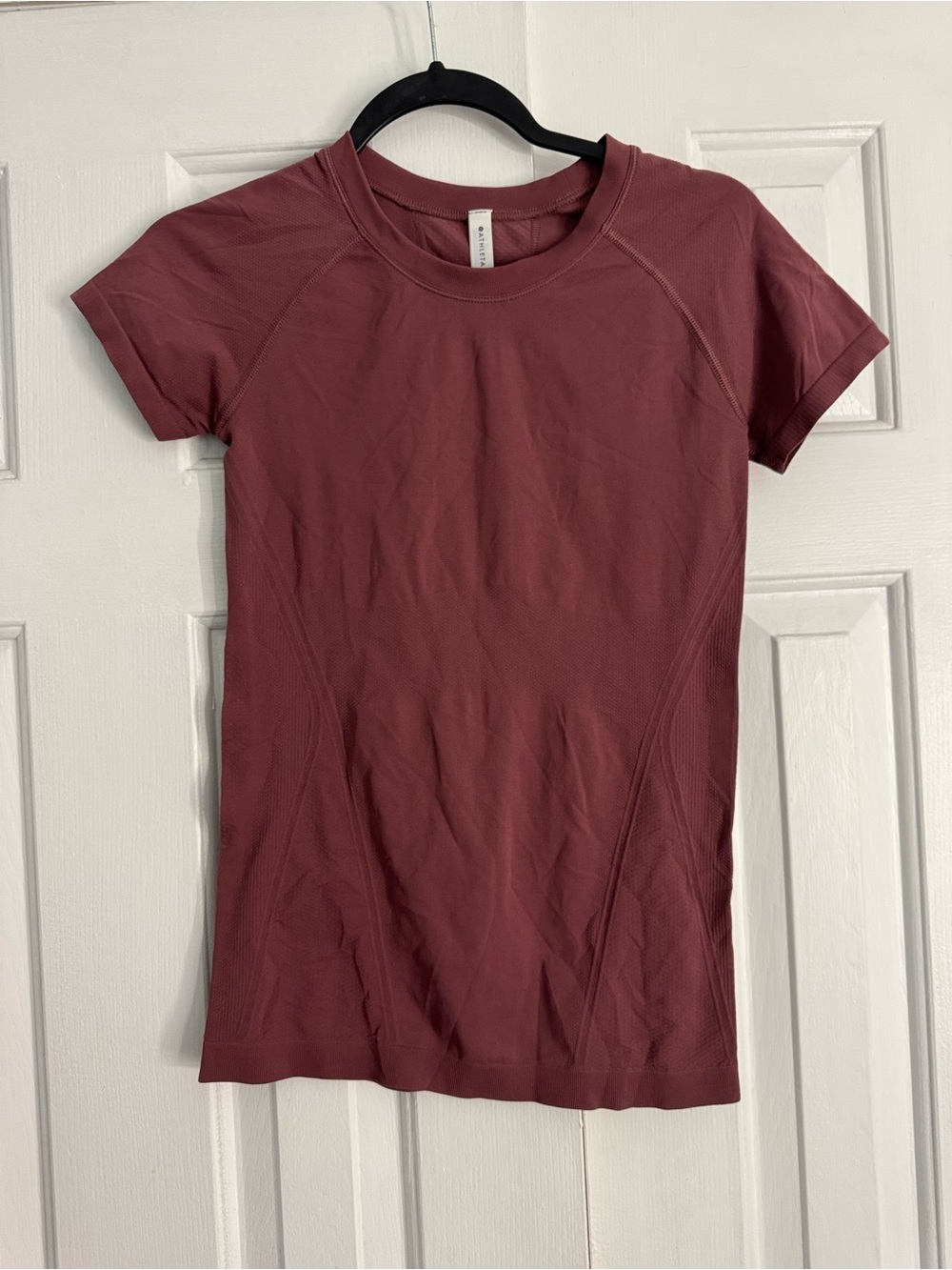 ATHLETA Short Sleeve Seamless Tee - Rosewood